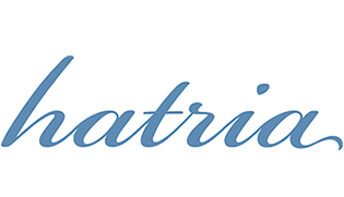Logo aziendale di Hatria produttore di vasche, docce, rubinetterie e articoli bagno